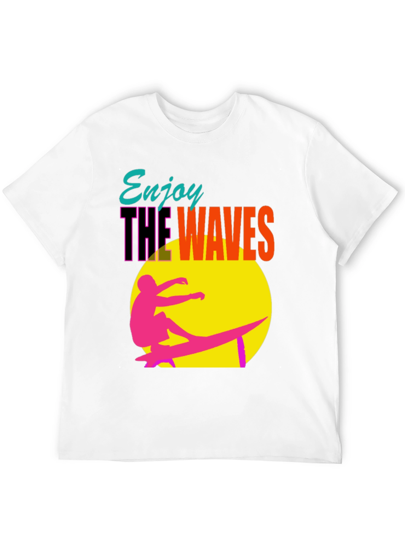 Enjoy the Waves Graphic Tee - Summer Surf Vibes