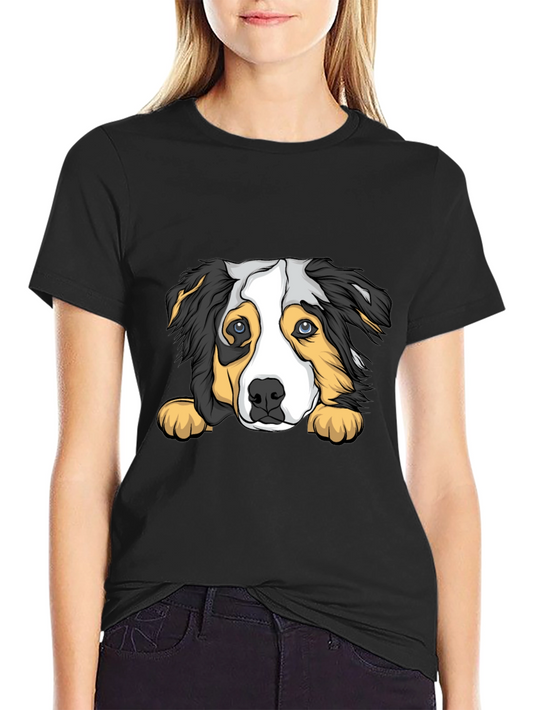 Dog Graphic Print T-Shirt