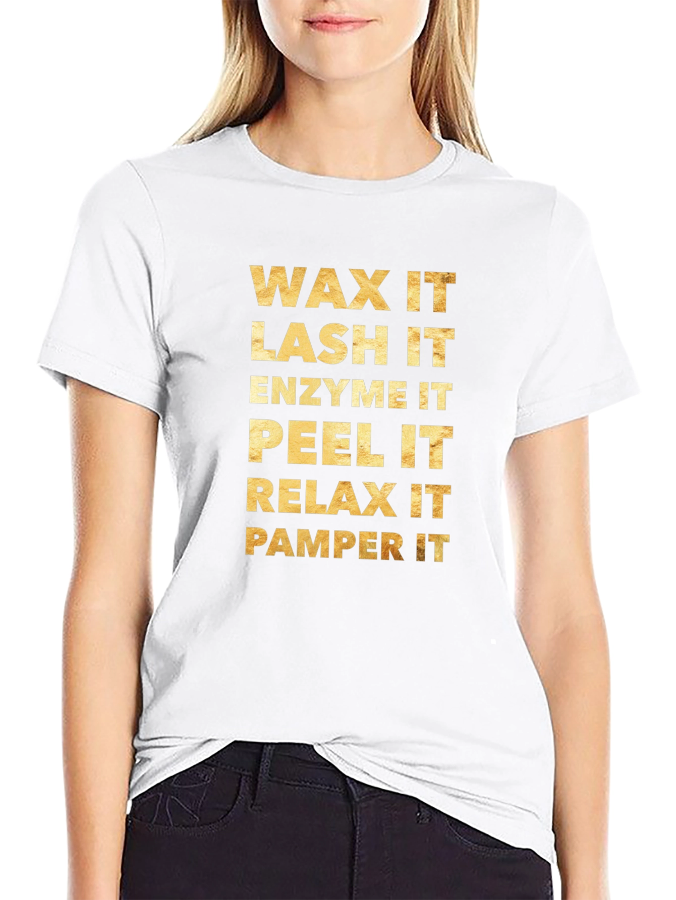 Wax Lash Enzyme Peel Relax Pamper T-Shirt