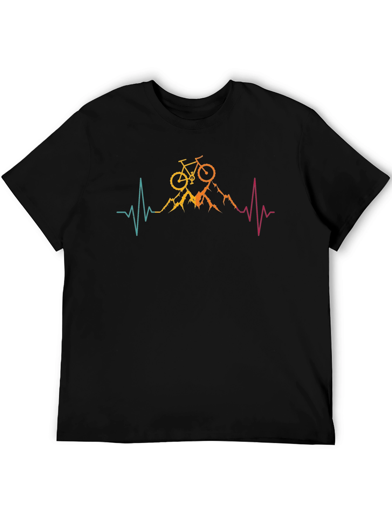 Mountain Bike Heartbeat Graphic Tee