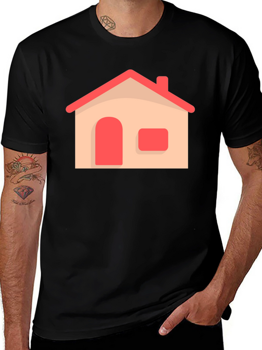 House Graphic Black T-Shirt | Comfort & Style