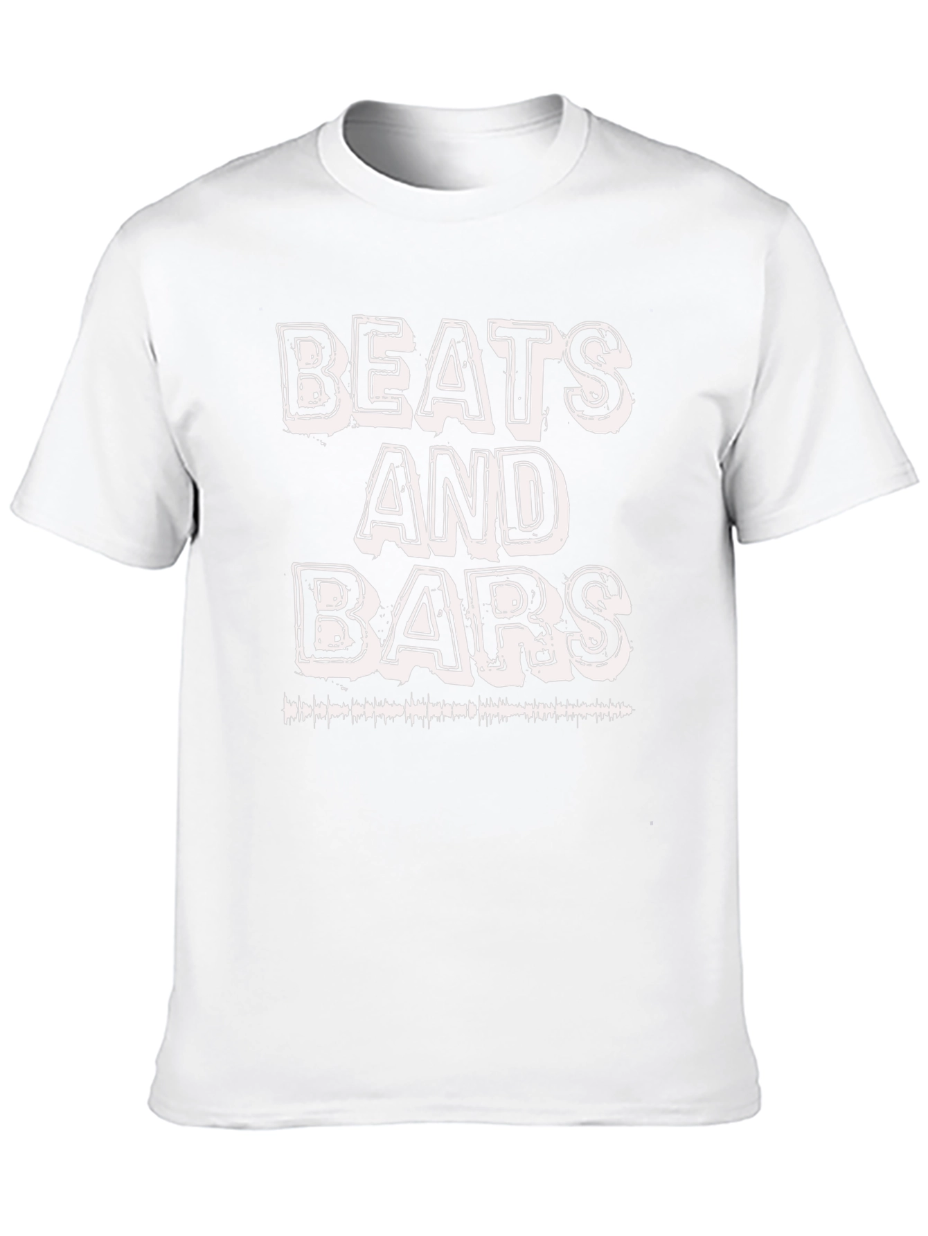 Beats and Bars Graphic Print Black T-Shirt