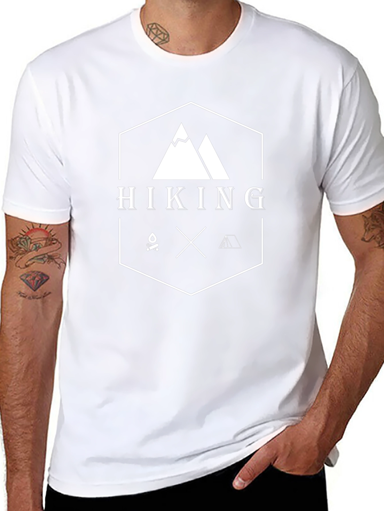Hiking Adventure Graphic Tee - Black