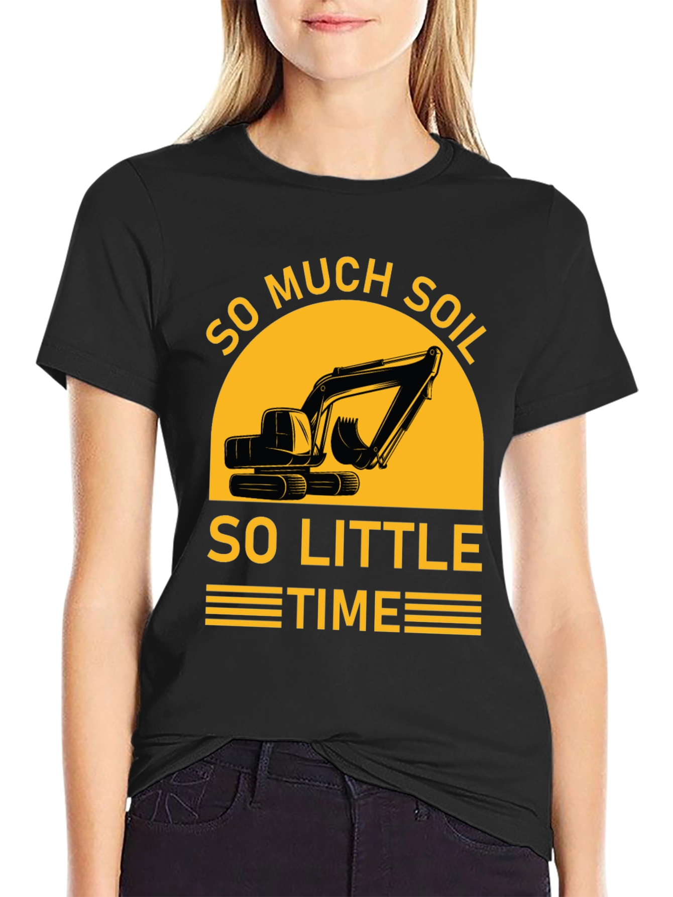 So Much Soil So Little Time Black T-Shirt
