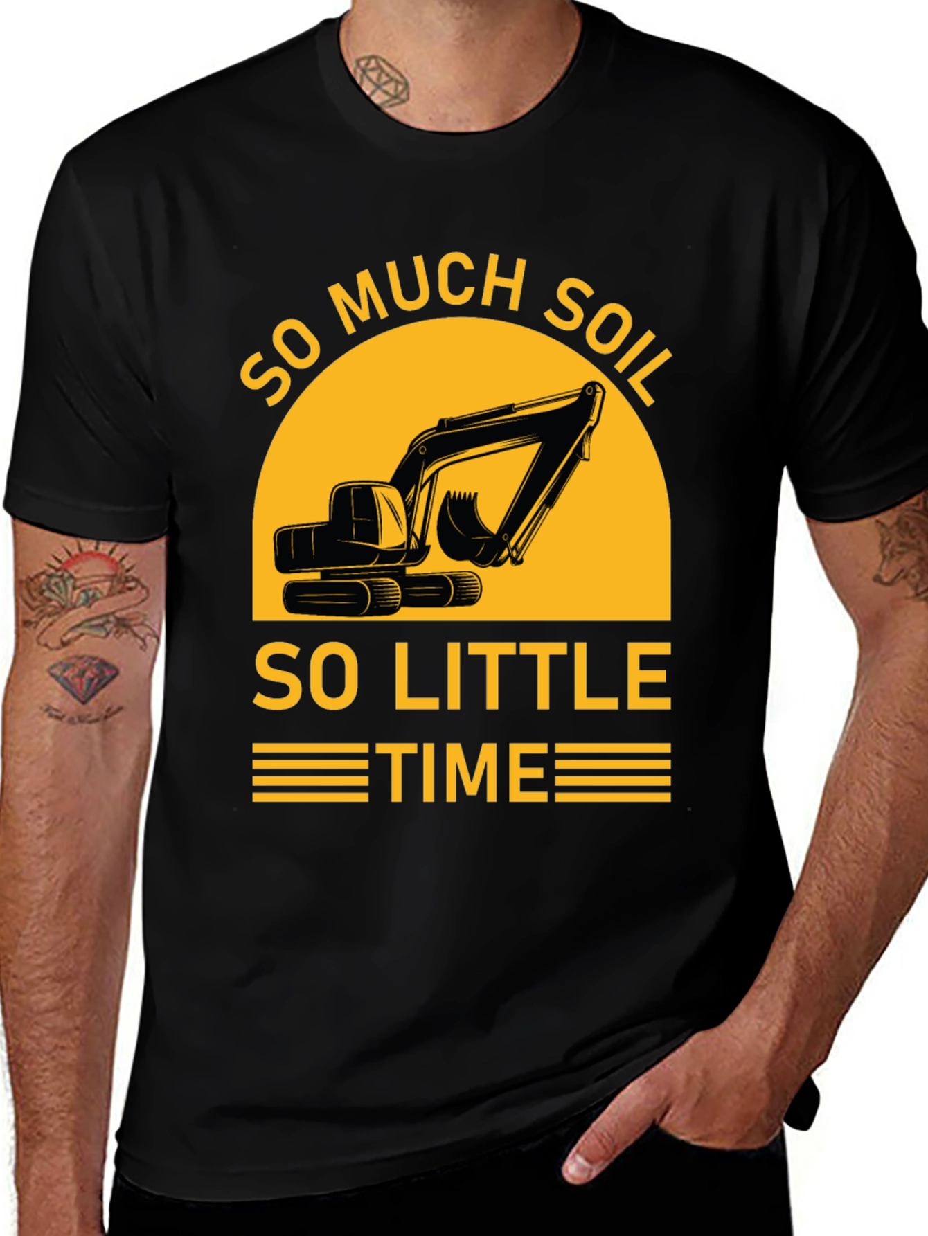 So Much Soil So Little Time Black T-Shirt