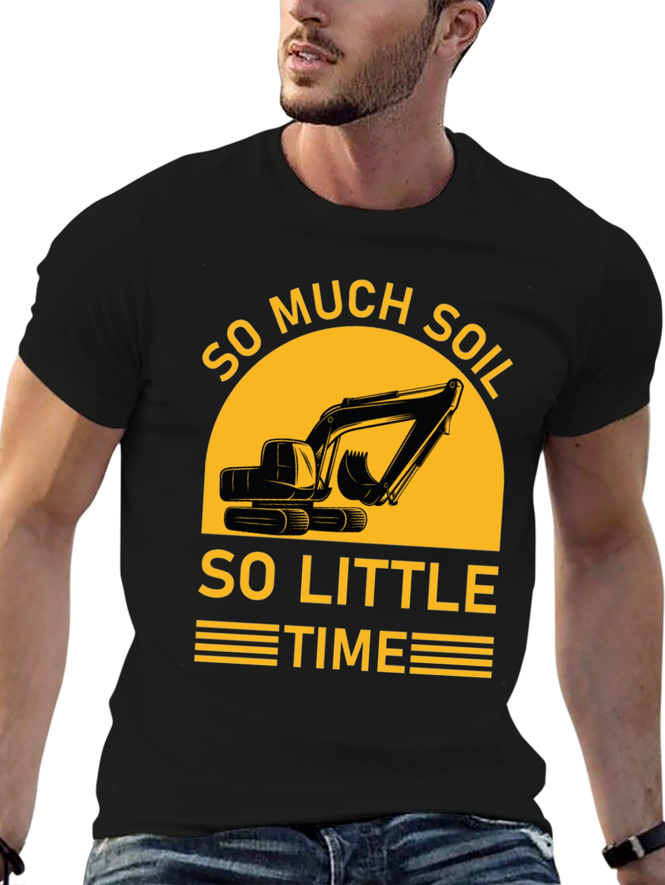 So Much Soil So Little Time Black T-Shirt