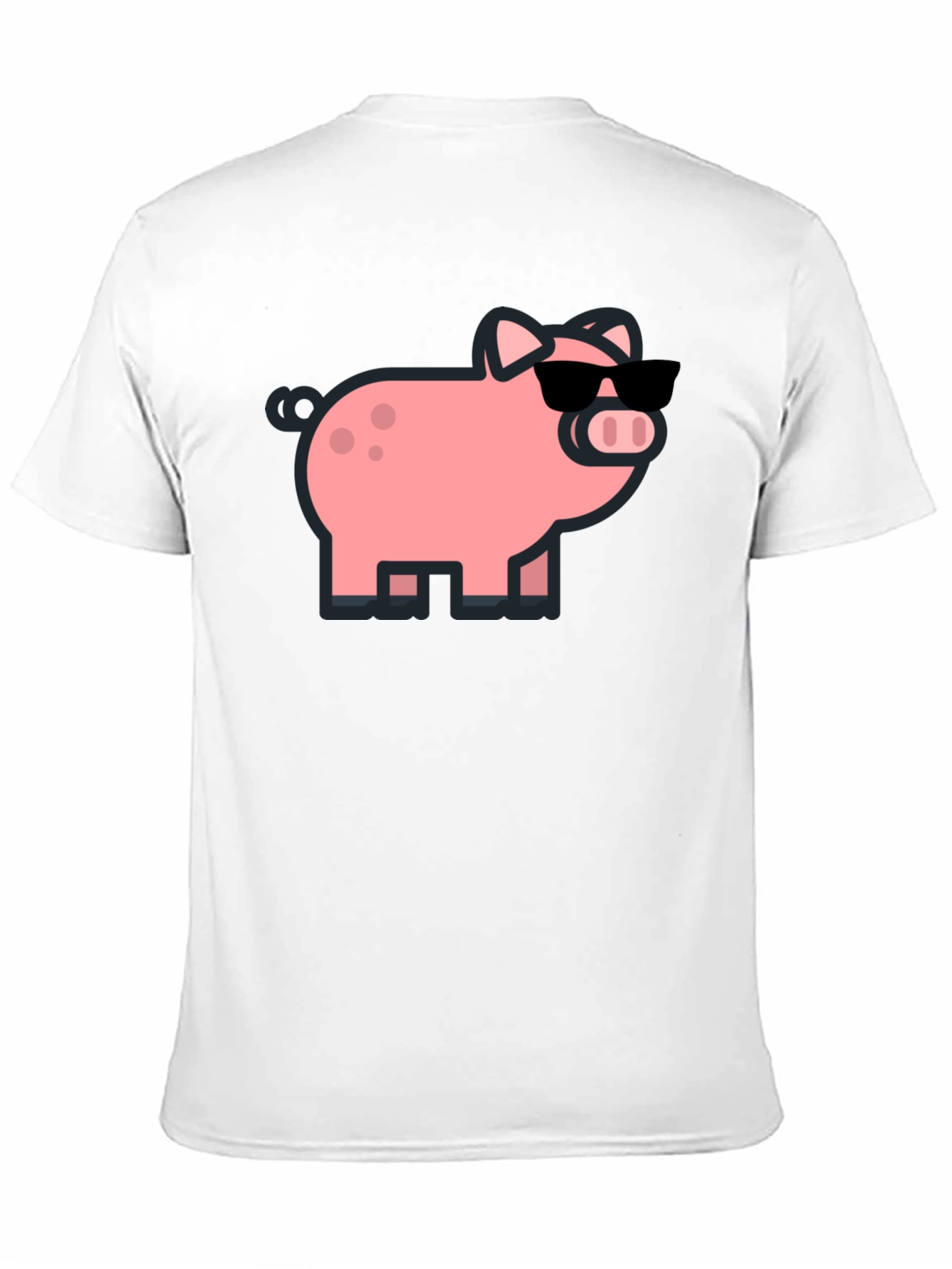 Cool Pig Graphic Tee - Black Cotton T-Shirt