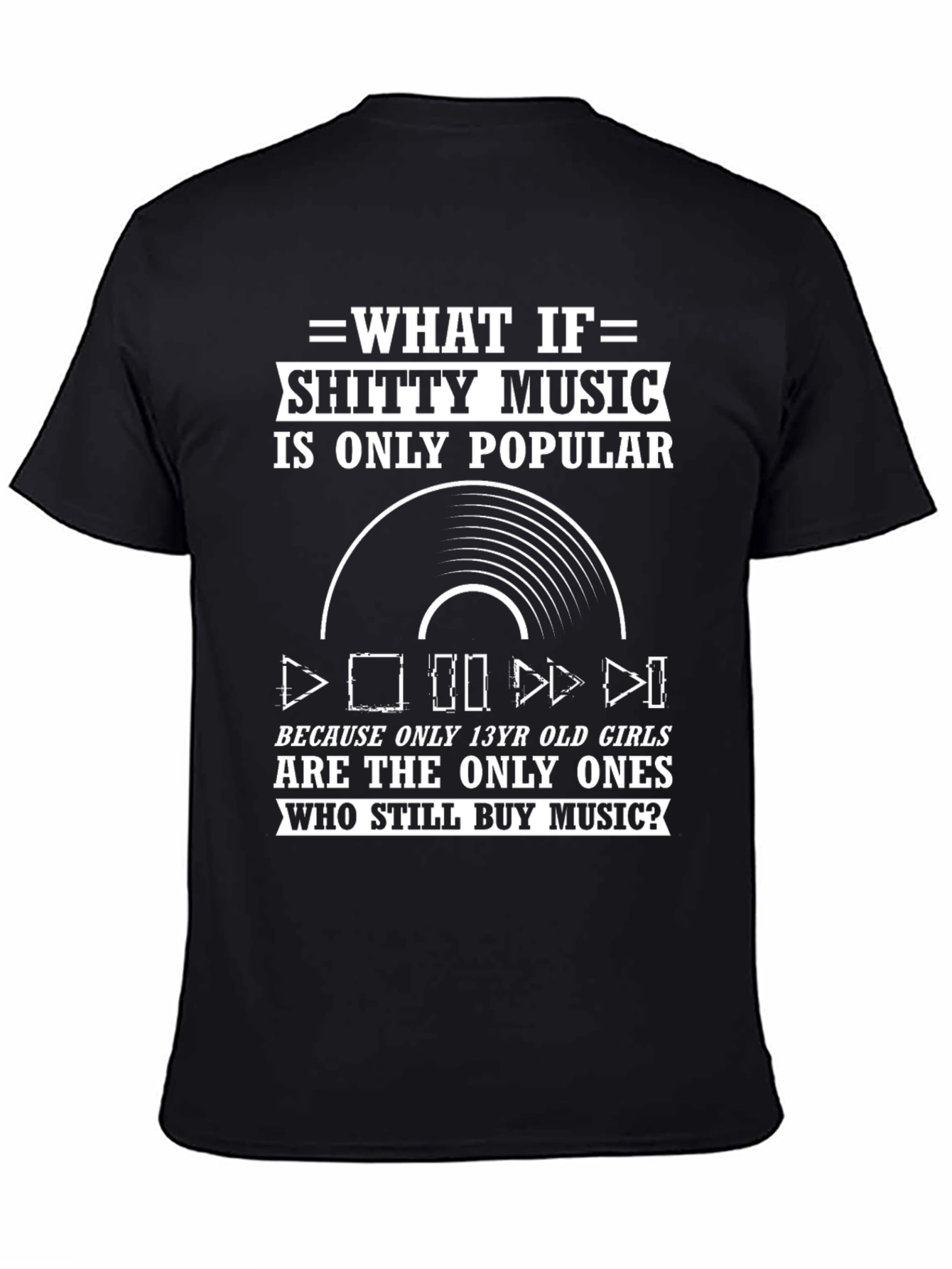 Funny Music Lover T-Shirt - Shitty Music Graphic Tee