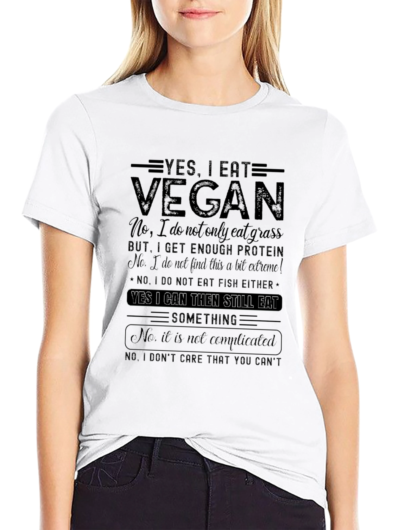Yes I Eat Vegan Graphic T-Shirt