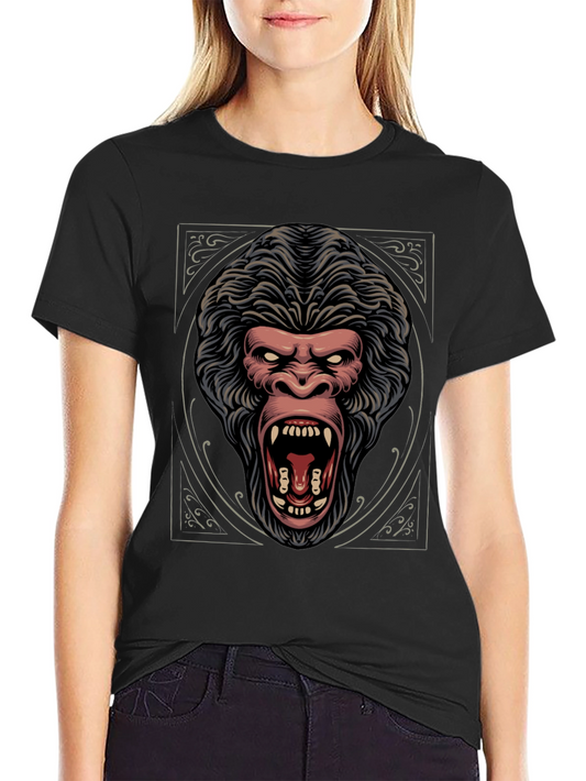 Fierce Gorilla Graphic Tee - Black
