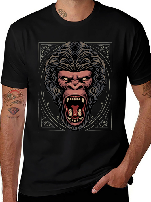 Fierce Gorilla Graphic Tee - Black