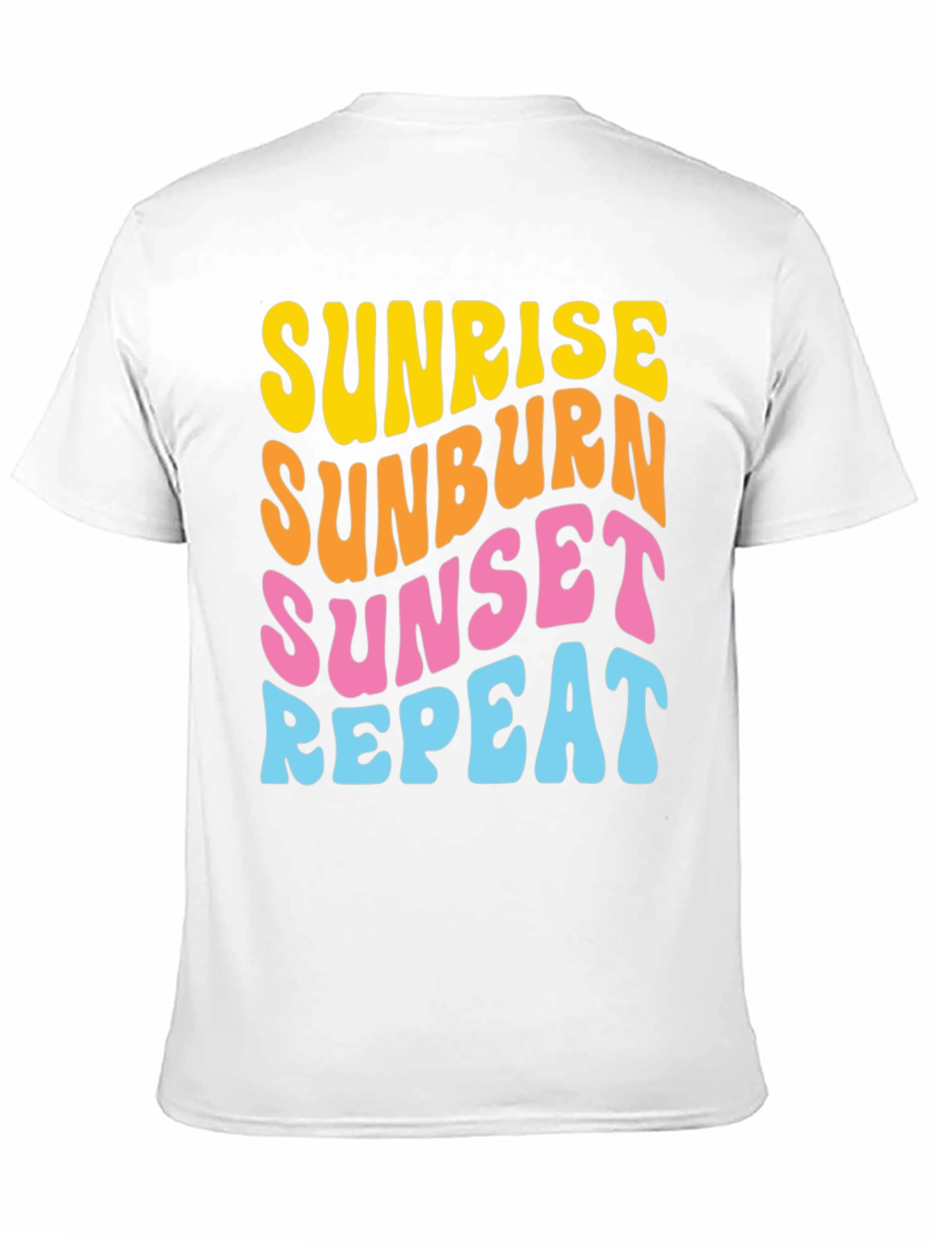 Sunrise Sunburn Sunset Repeat Graphic Tee