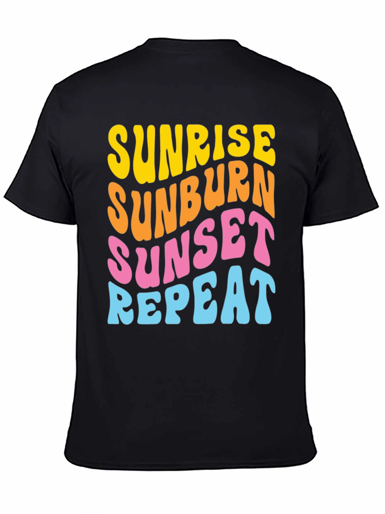Sunrise Sunburn Sunset Repeat Graphic Tee