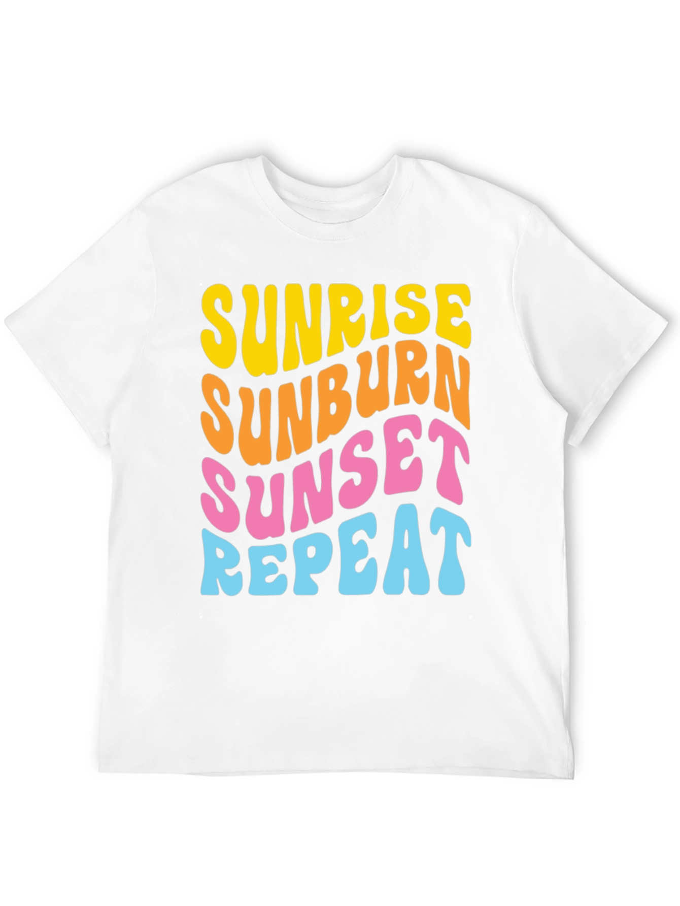 Sunrise Sunburn Sunset Repeat Graphic Tee