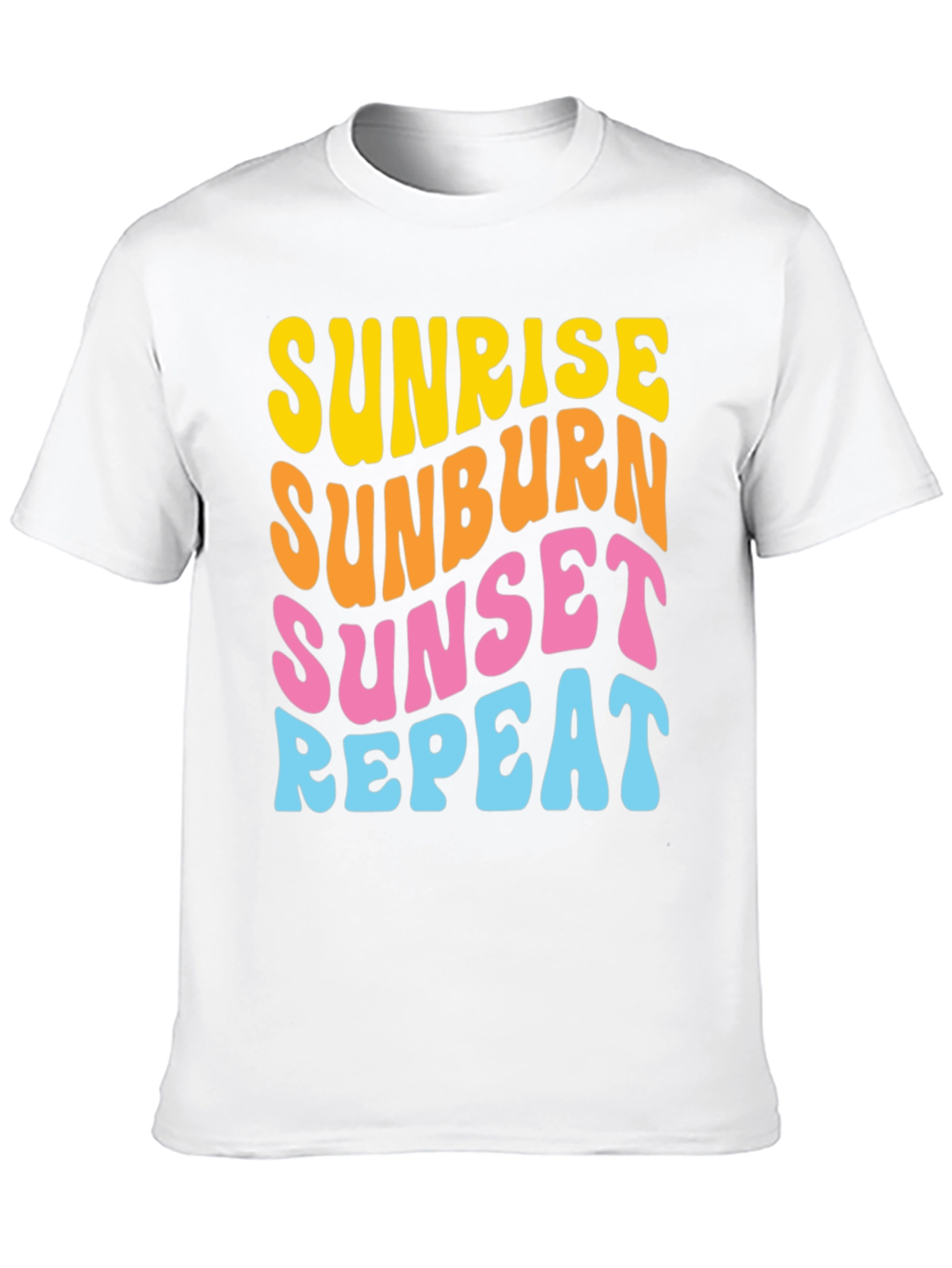 Sunrise Sunburn Sunset Repeat Graphic Tee
