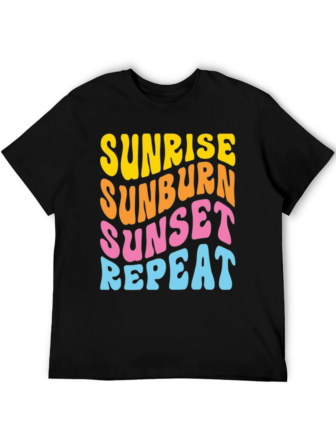 Sunrise Sunburn Sunset Repeat Graphic Tee