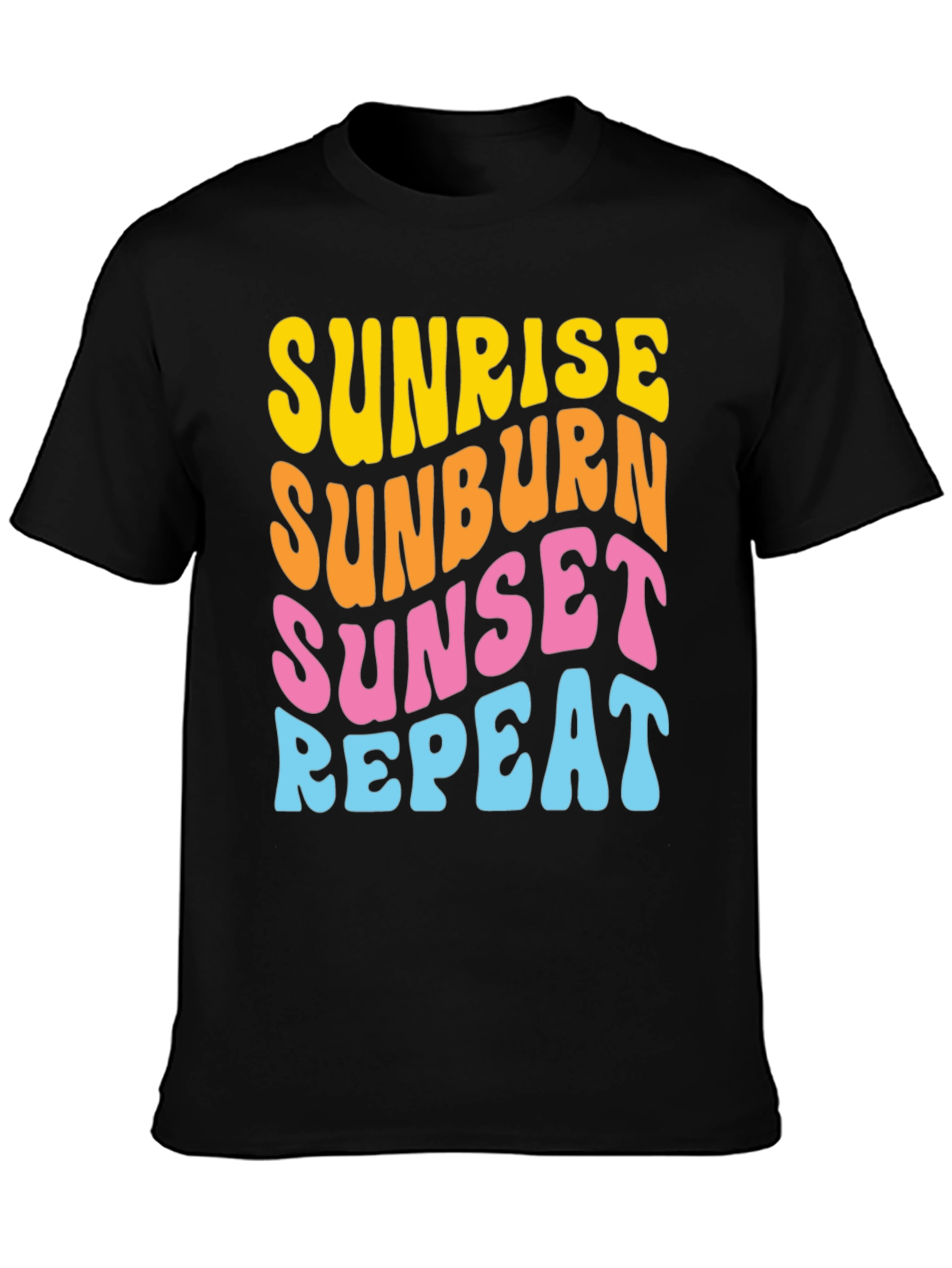 Sunrise Sunburn Sunset Repeat Graphic Tee