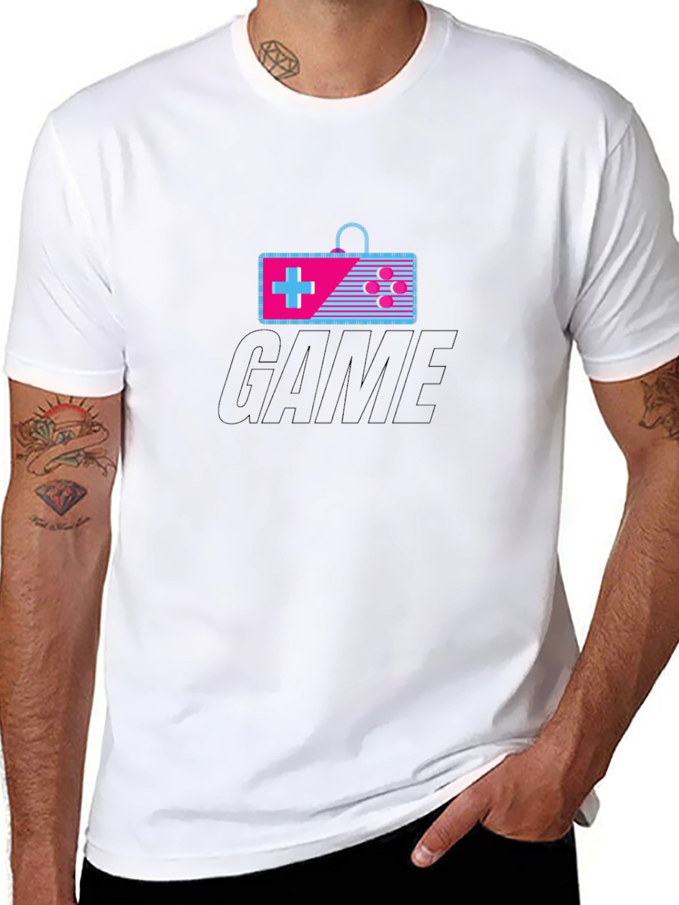 Retro Gaming T-Shirt - Black