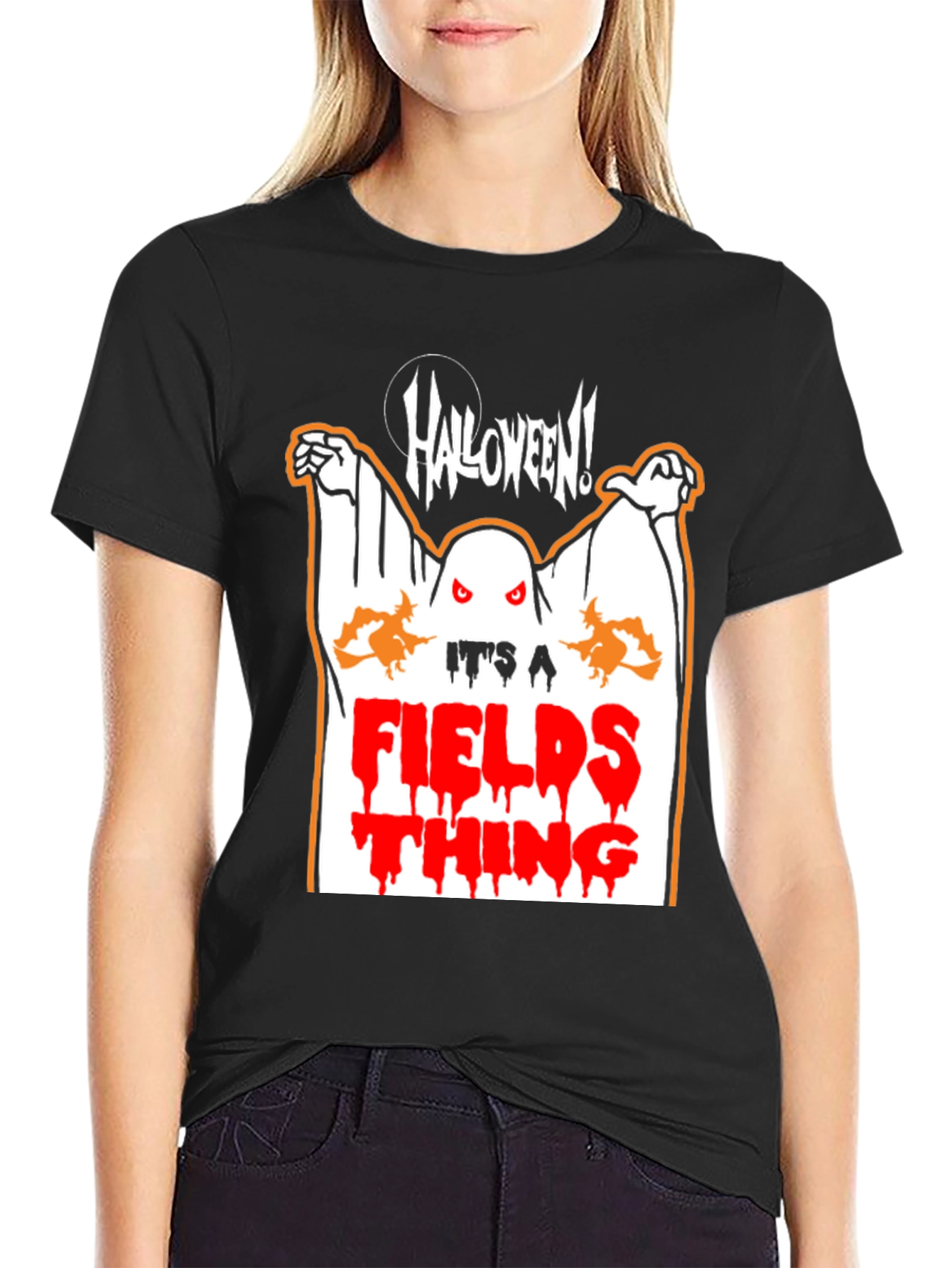Halloween Fields Thing Graphic T-Shirt