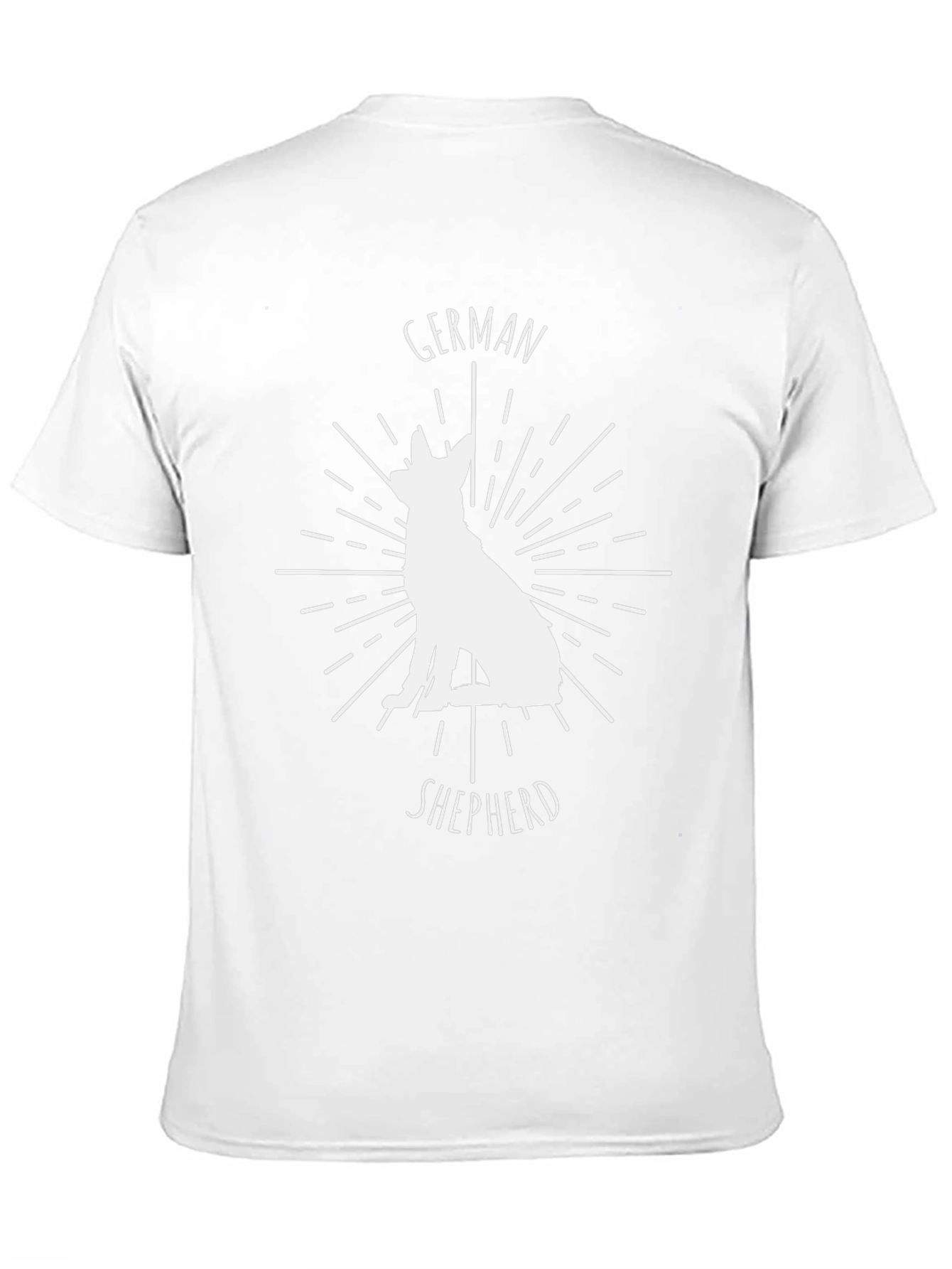 German Shepherd Graphic Tee - Black Cotton T-Shirt