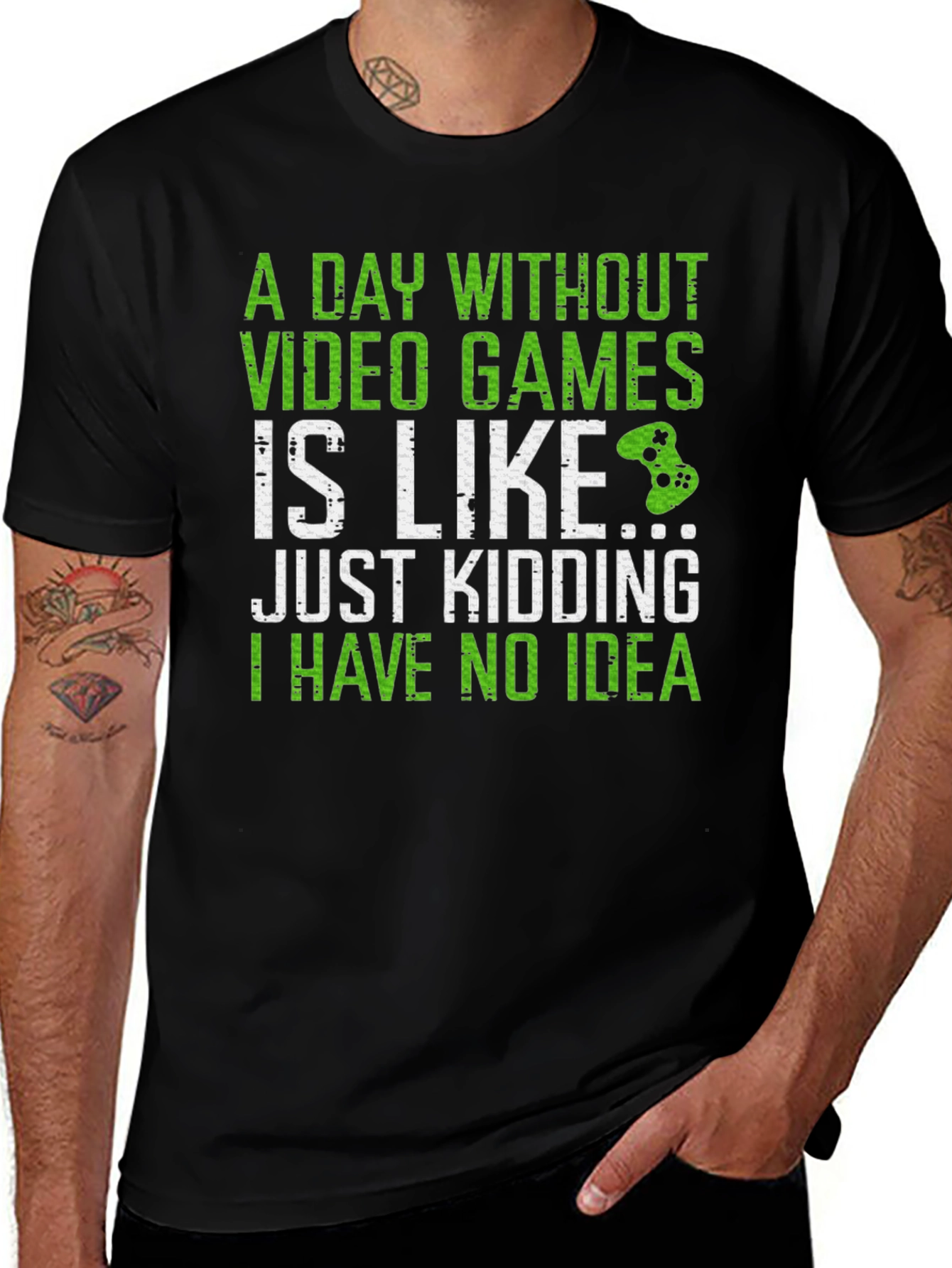 Funny Gamer T-Shirt - A Day Without Video Games
