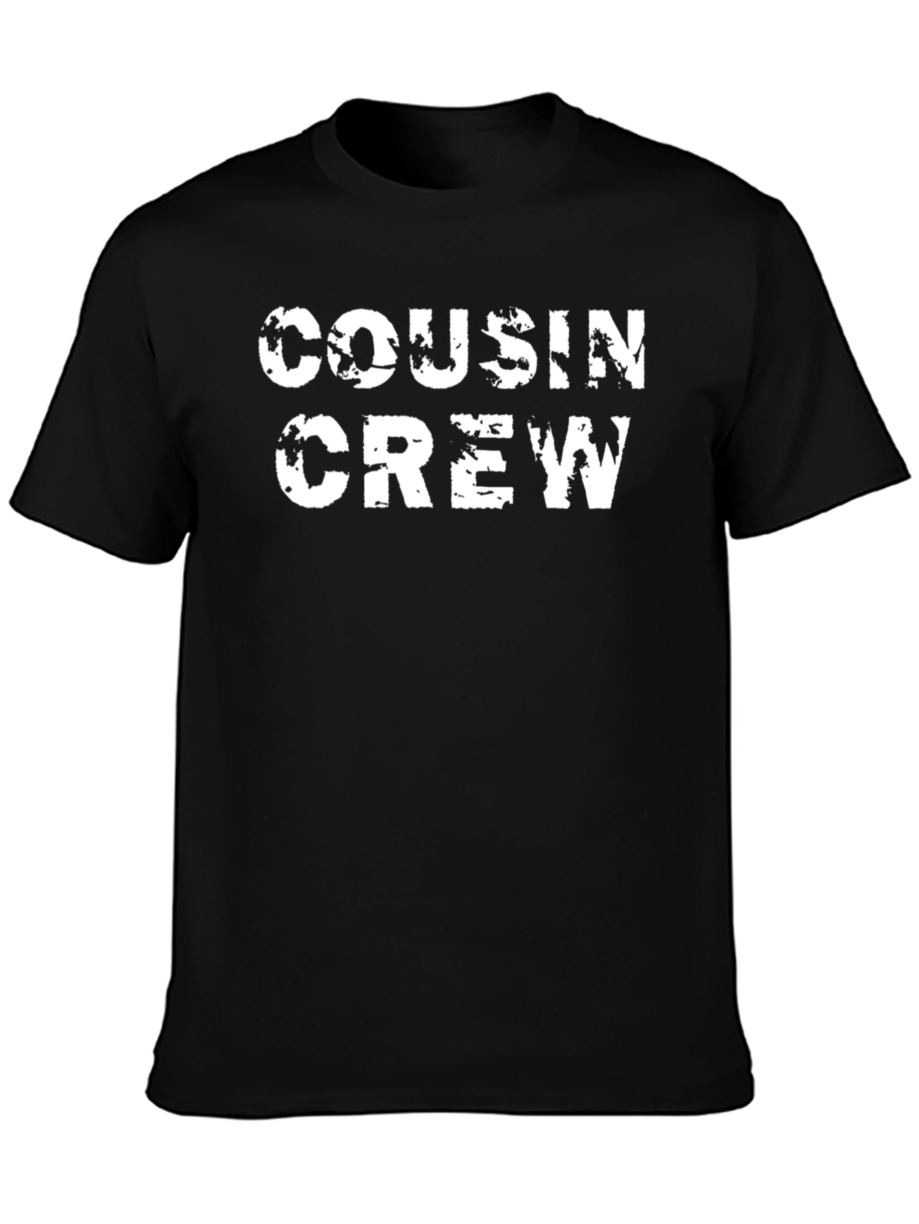 Cousin Crew Graphic T-Shirt - Black Cotton Tee