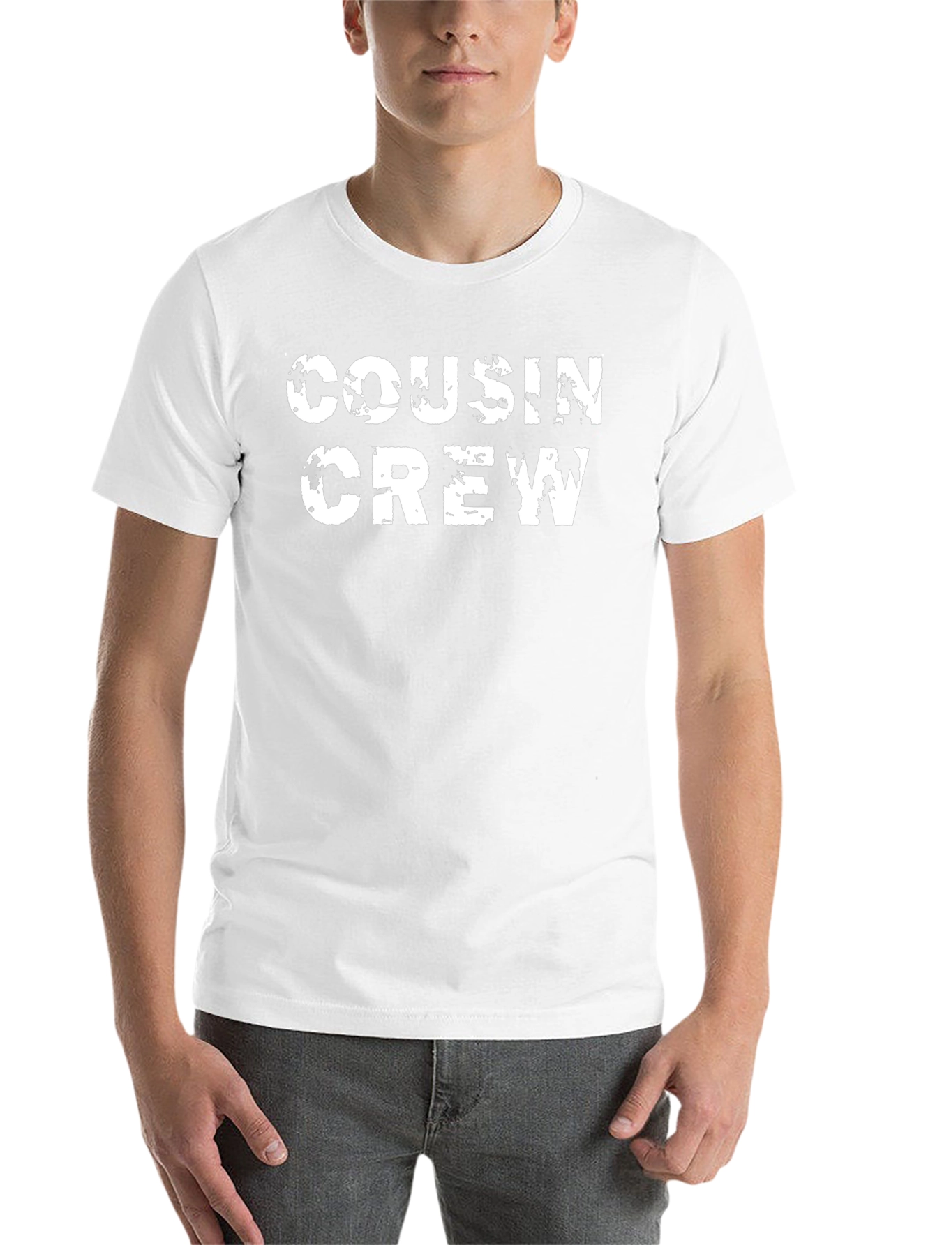 Cousin Crew Graphic T-Shirt - Black Cotton Tee