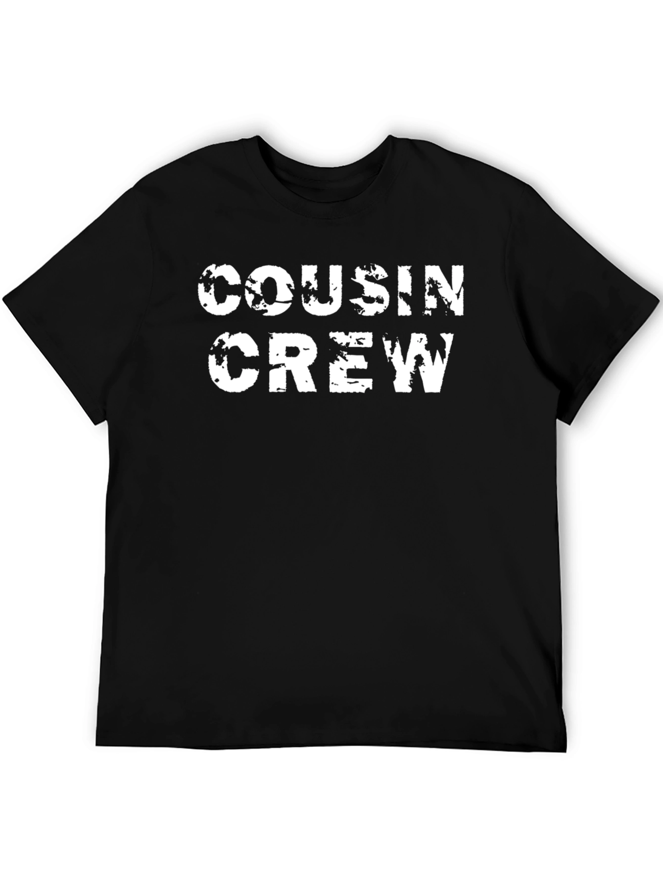 Cousin Crew Graphic T-Shirt - Black Cotton Tee