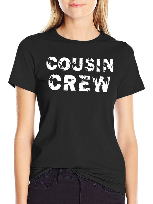 Cousin Crew Graphic T-Shirt - Black Cotton Tee