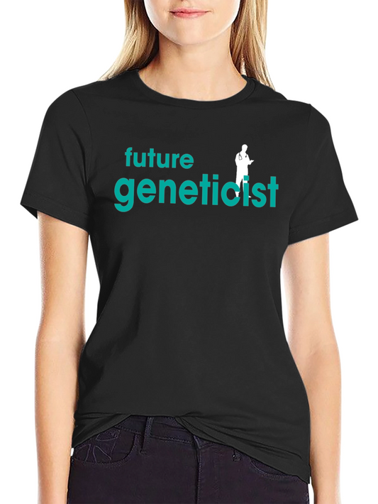 Future Geneticist Black T-Shirt - Science Tee