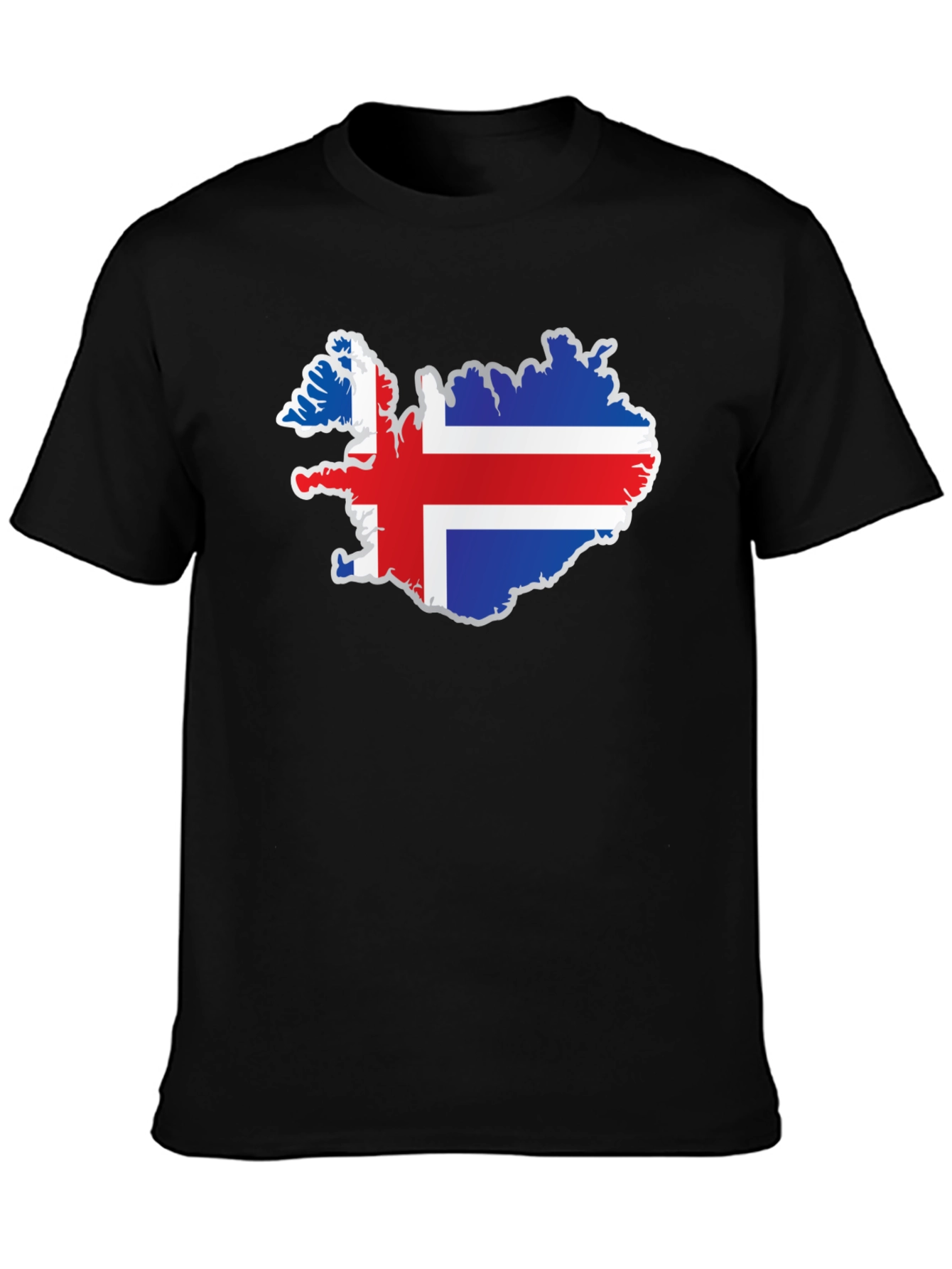 Iceland Flag Map T-Shirt