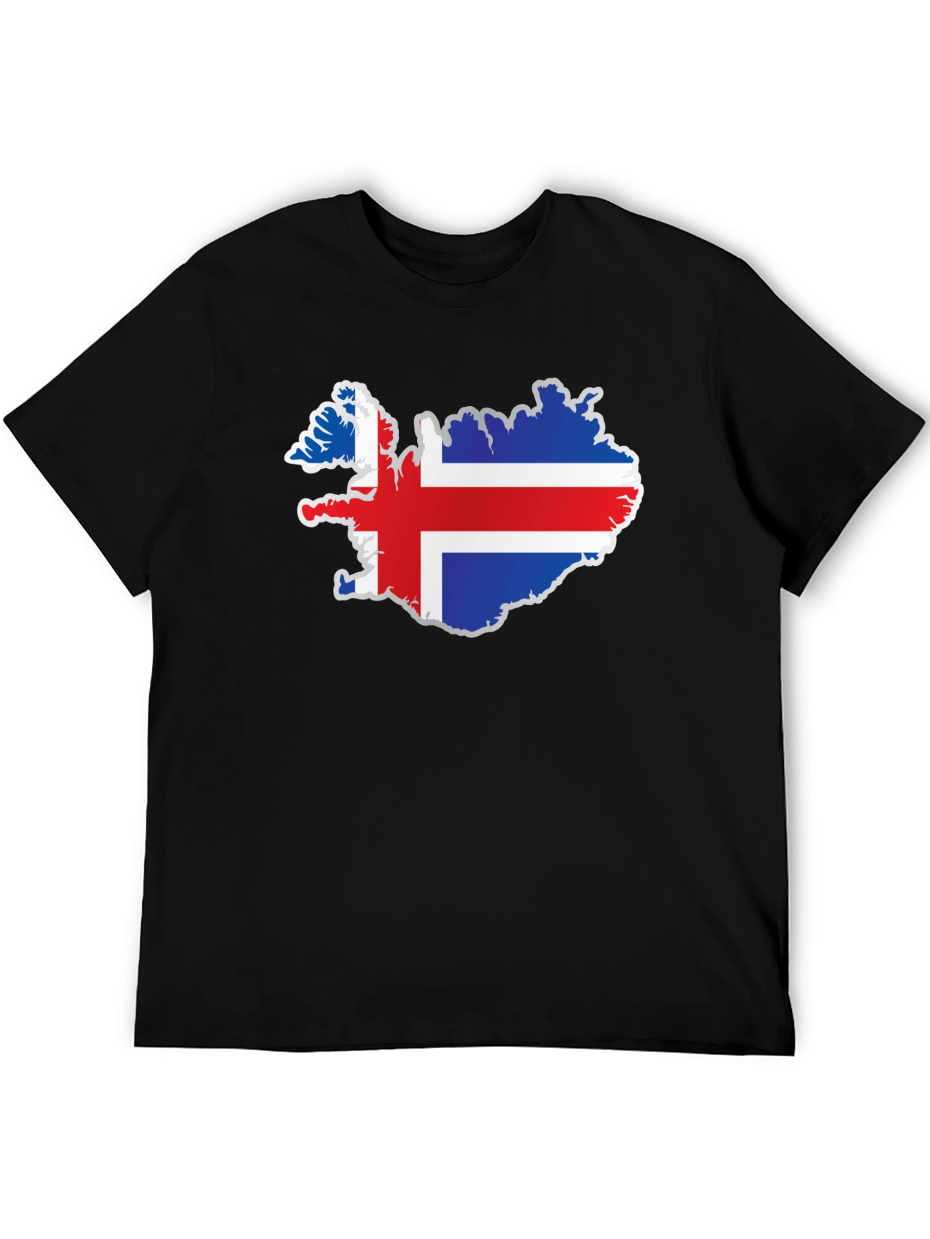 Iceland Flag Map T-Shirt
