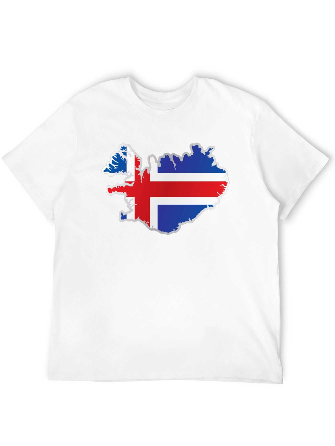 Iceland Flag Map T-Shirt