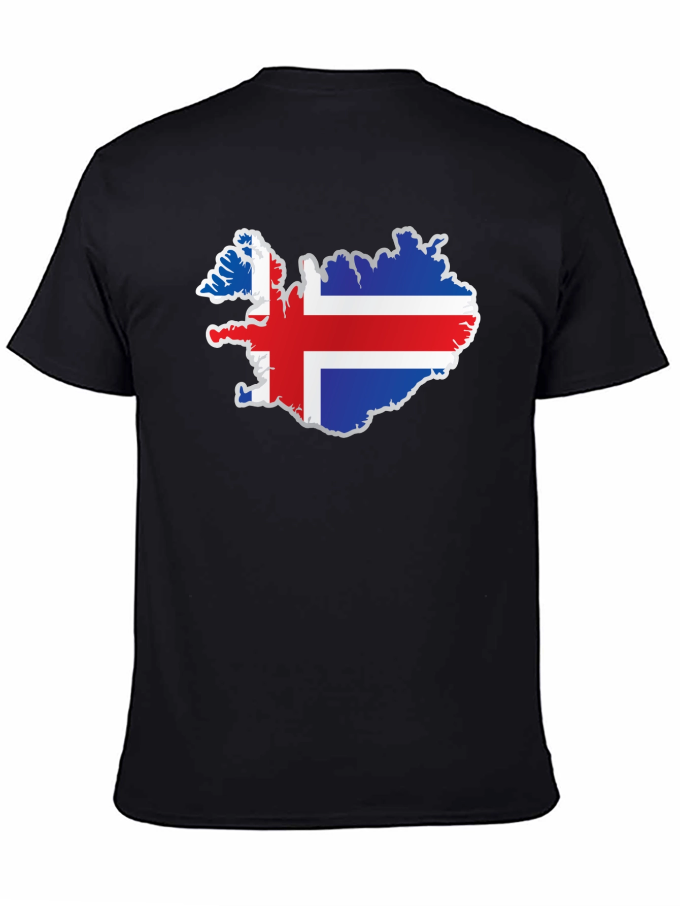 Iceland Flag Map T-Shirt