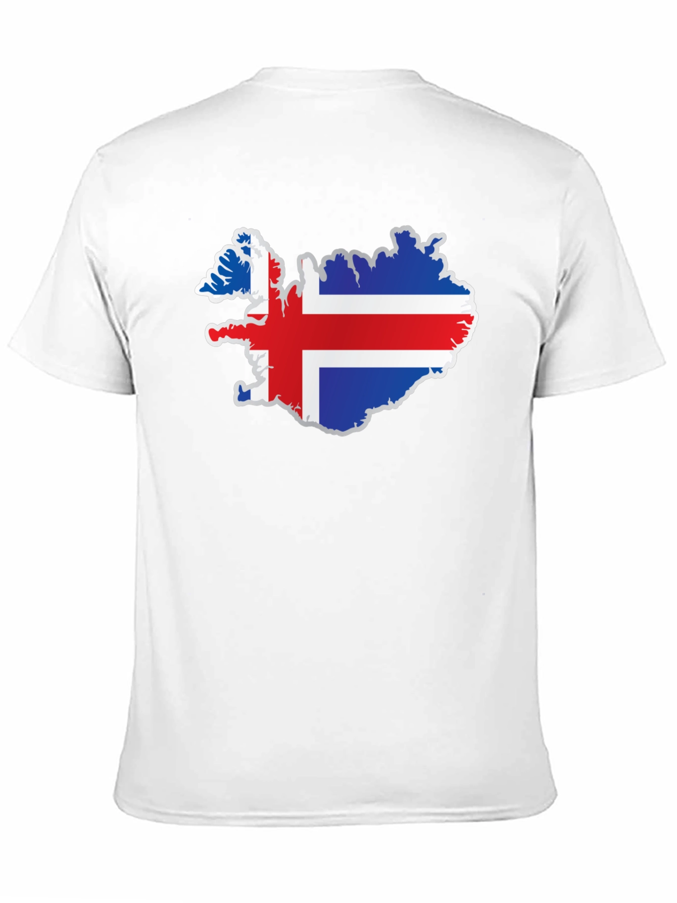 Iceland Flag Map T-Shirt