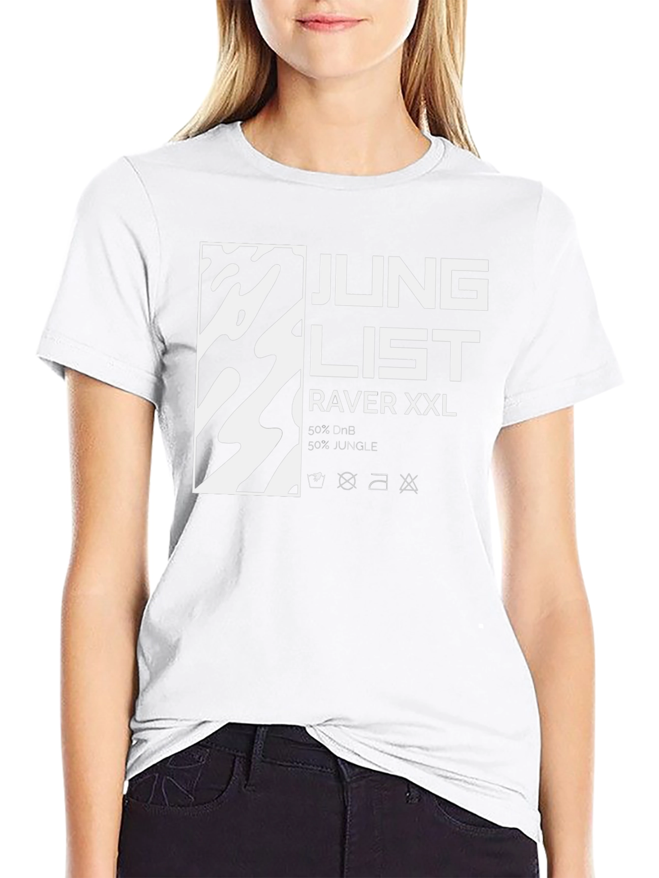Junglist Raver XXL Black T-Shirt
