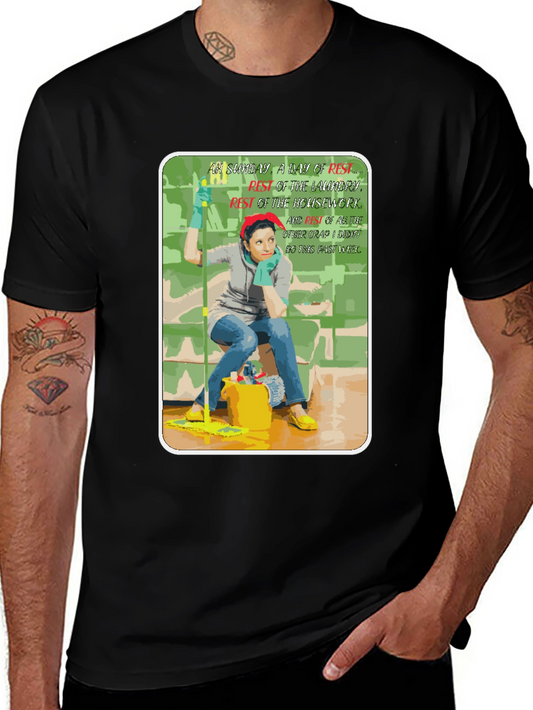 Funny Housework Humor Graphic T-Shirt