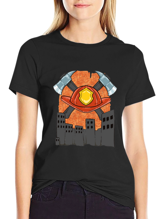 Firefighter Emblem Graphic T-Shirt
