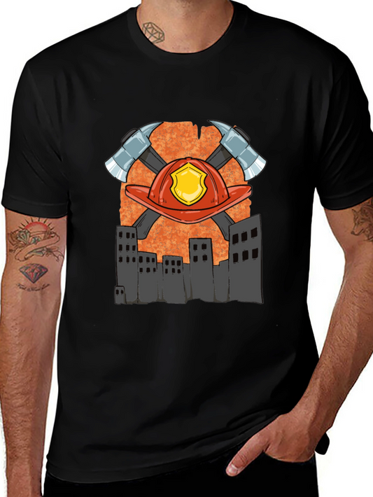 Firefighter Emblem Graphic T-Shirt