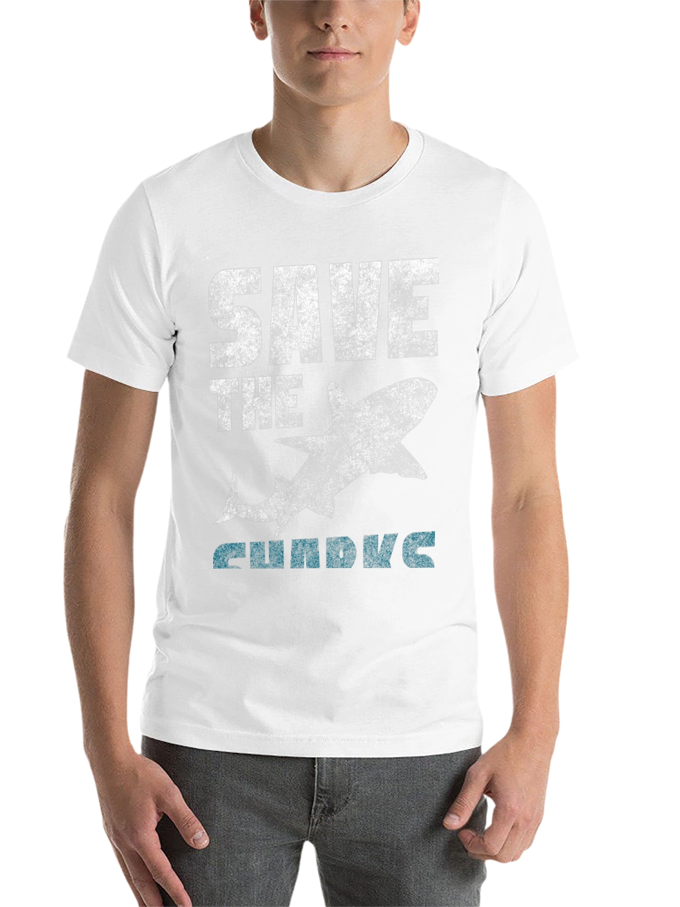 Save the Sharks Graphic Tee - Black