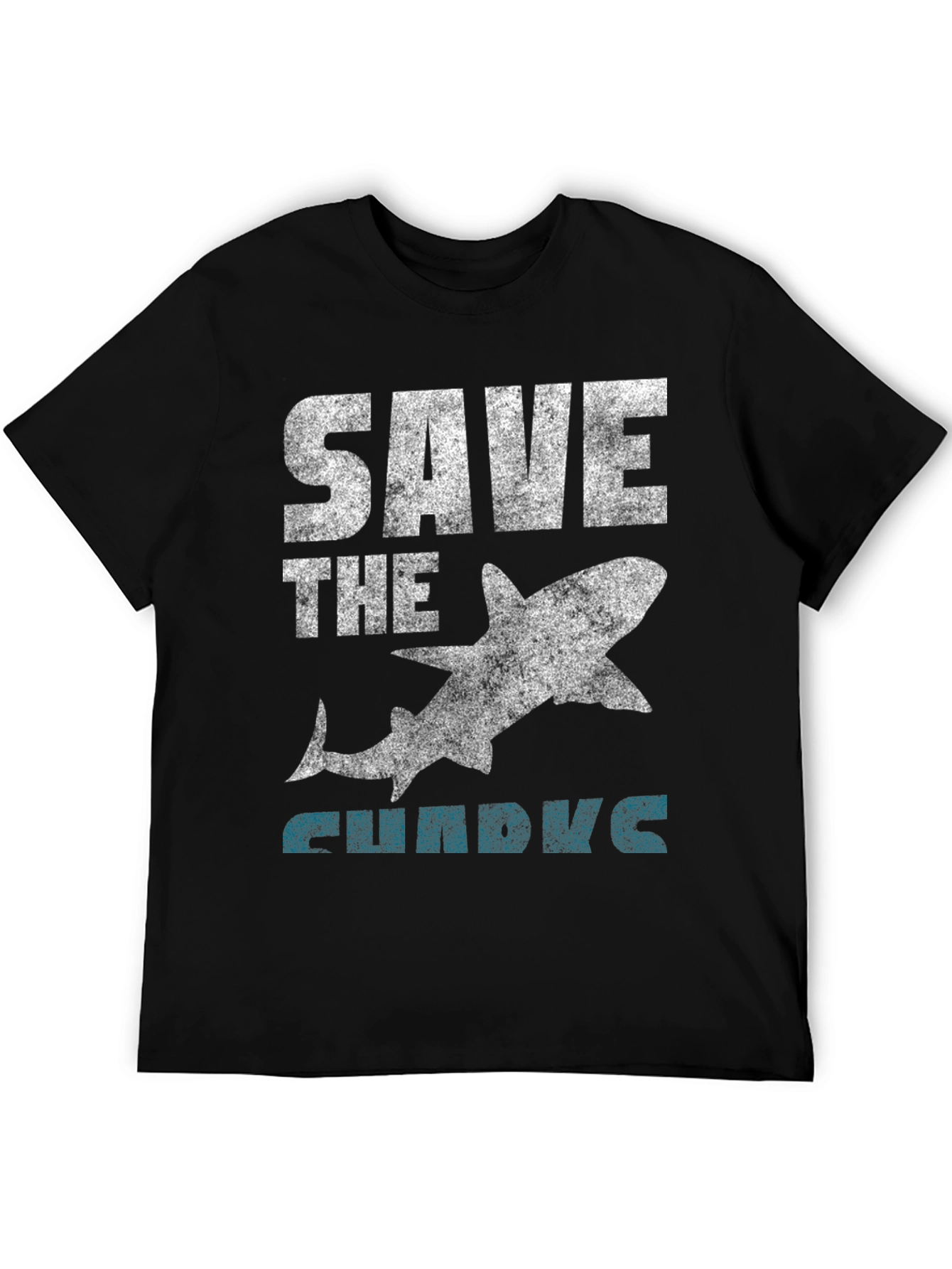 Save the Sharks Graphic Tee - Black