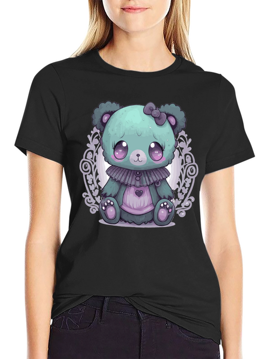 Cute Kawaii Pastel Goth Teddy Bear T-Shirt