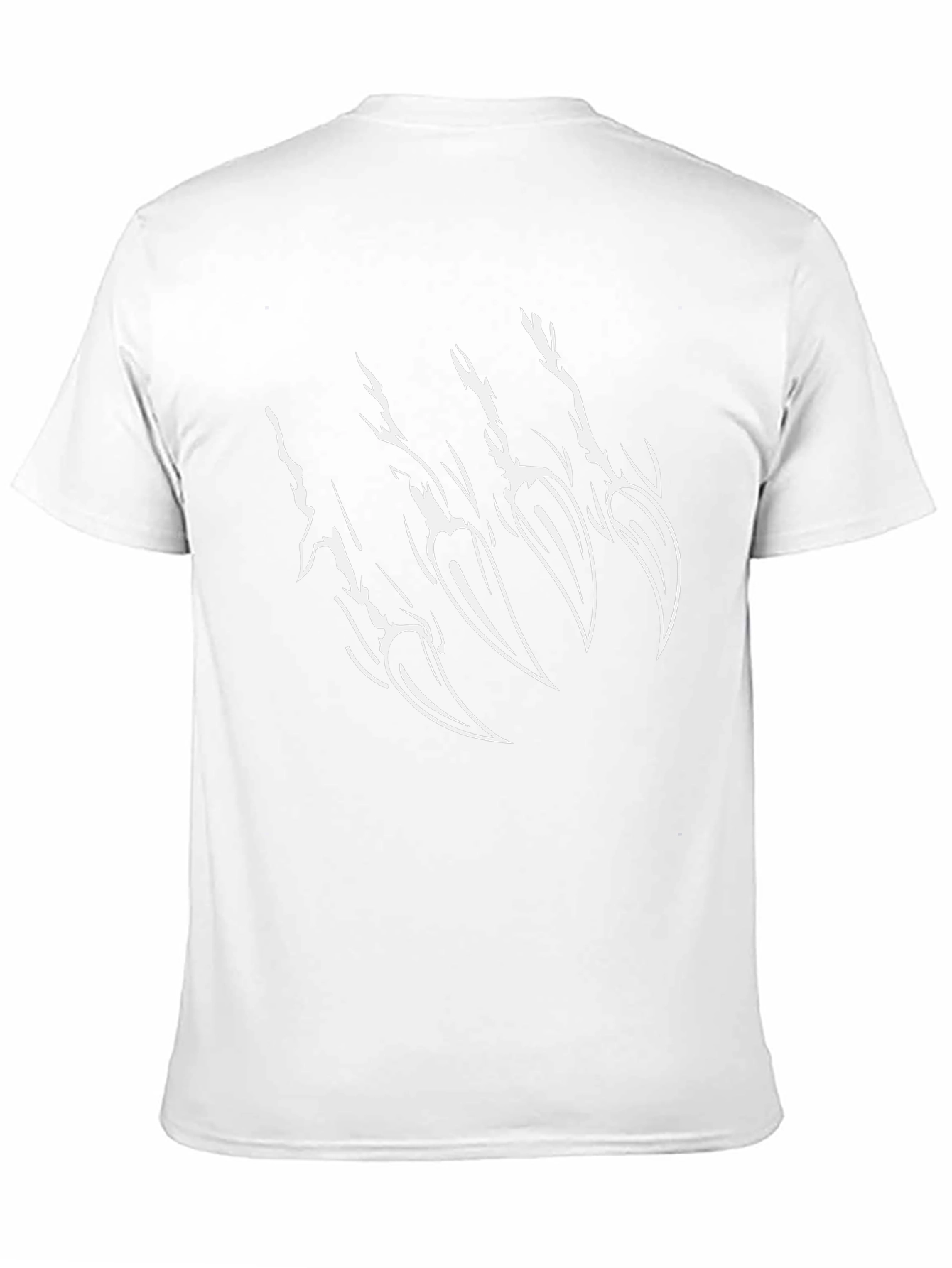 Claw Mark Graphic Tee - Black Crew Neck T-Shirt
