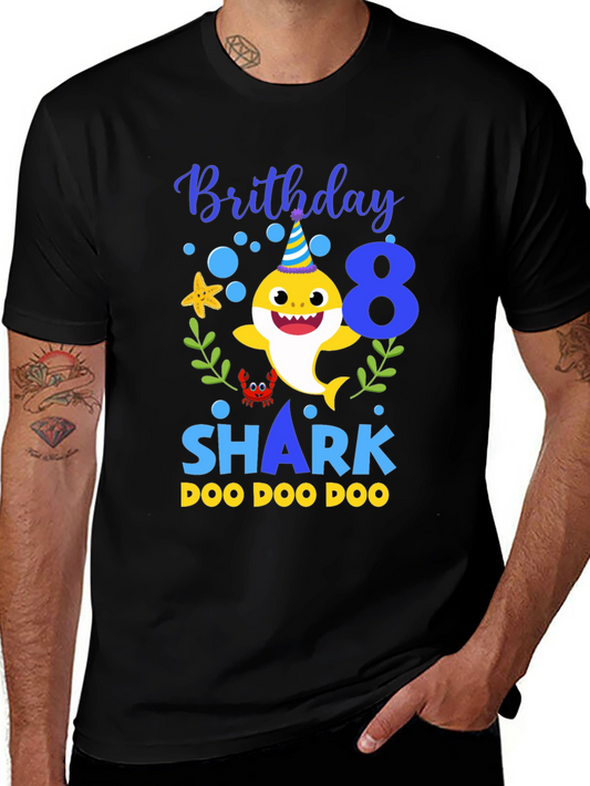 Birthday Shark 8 T-shirt