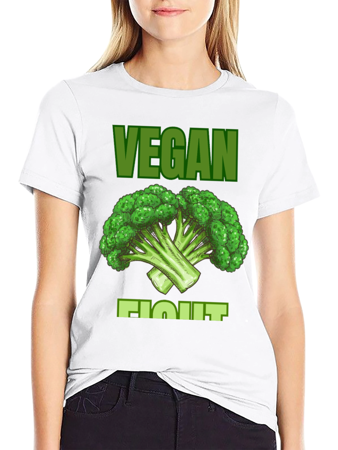 Vegan Fight Broccoli Graphic Tee