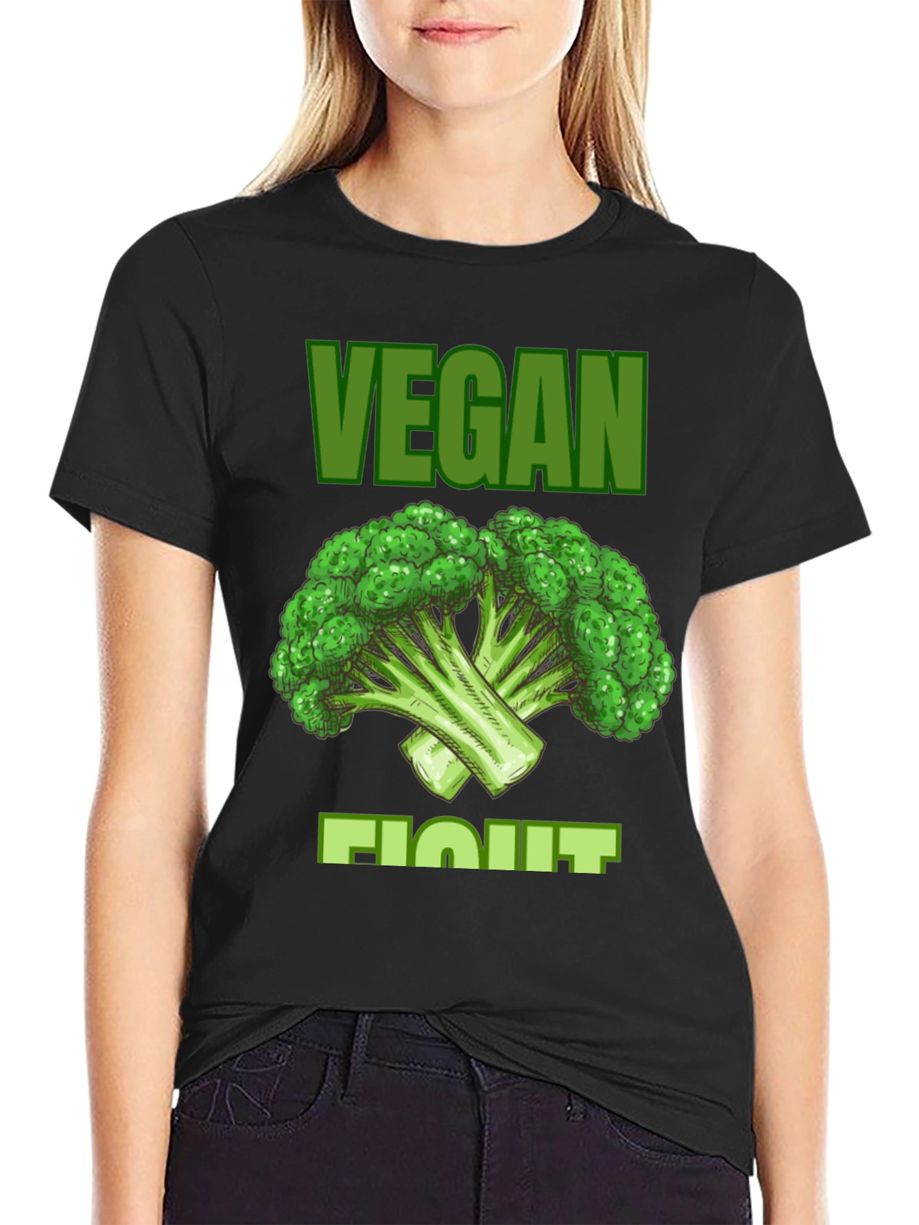 Vegan Fight Broccoli Graphic Tee