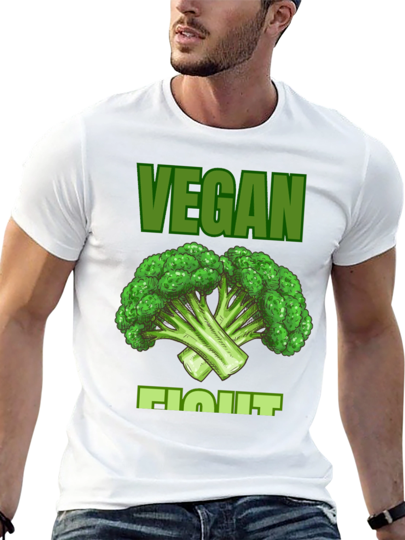 Vegan Fight Broccoli Graphic Tee