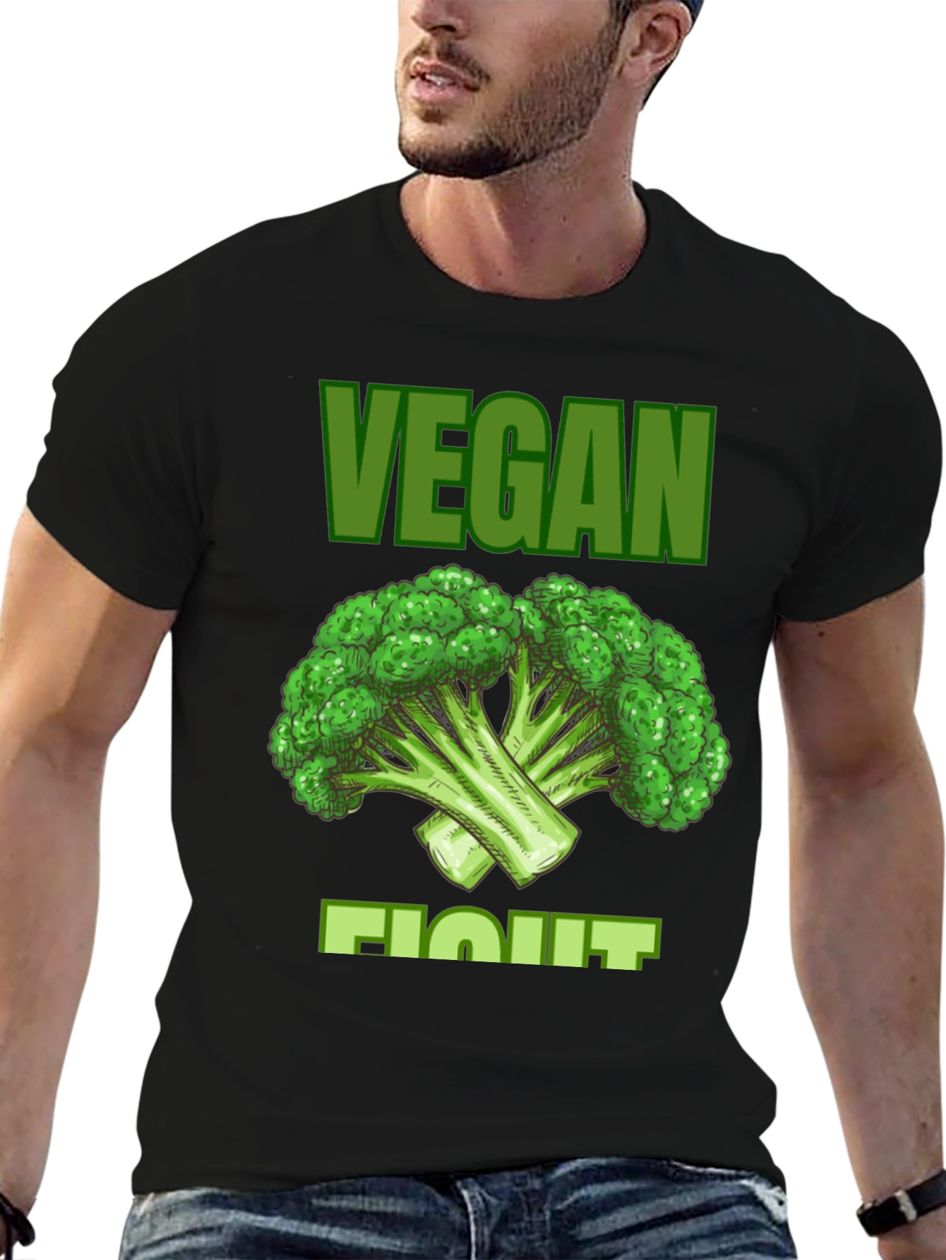 Vegan Fight Broccoli Graphic Tee