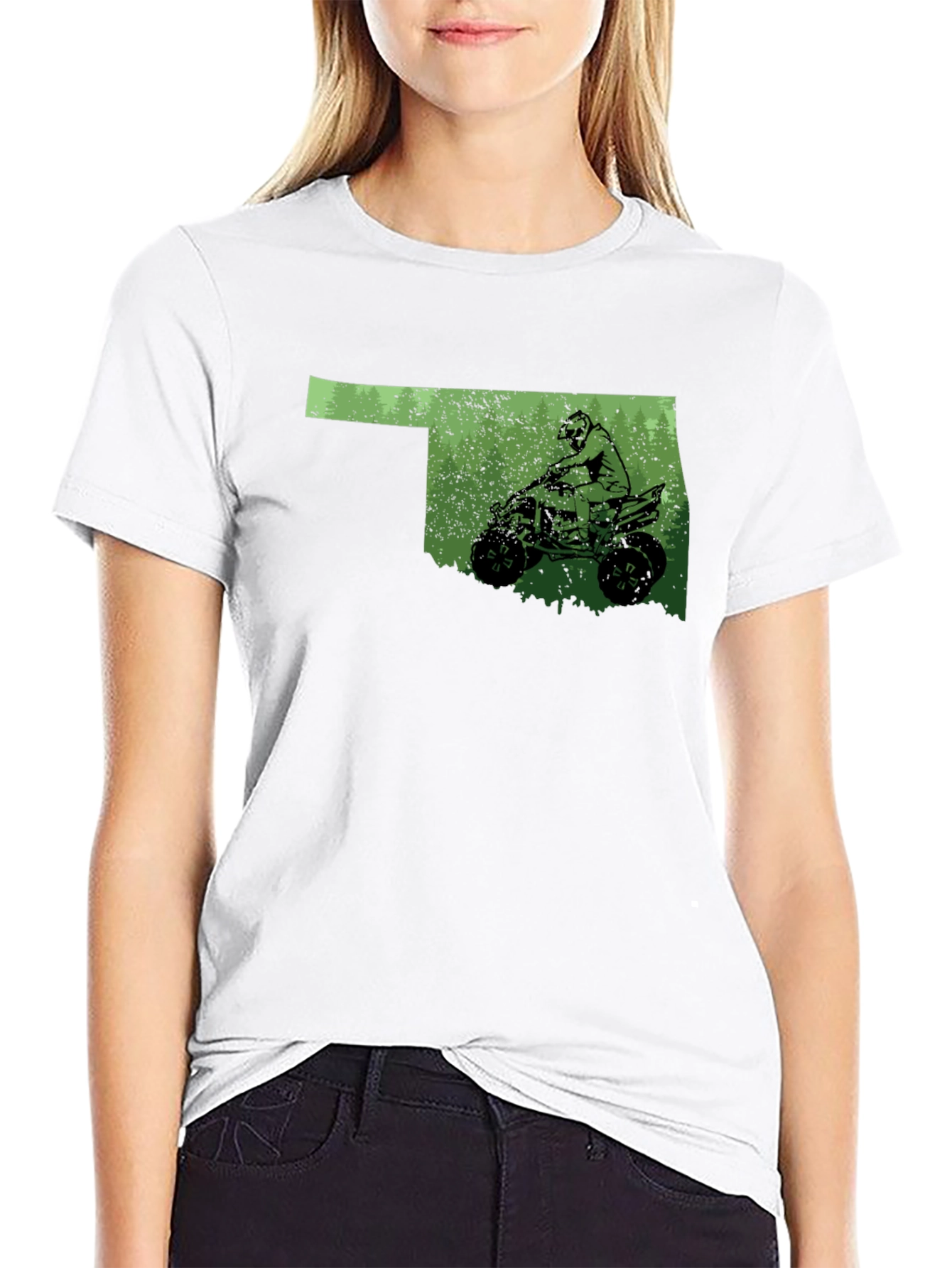 Oklahoma ATV Rider Graphic T-Shirt