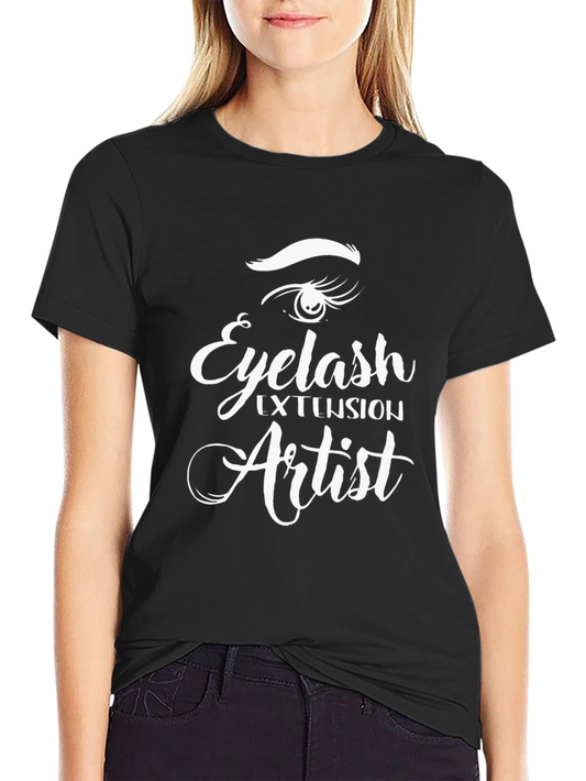 Eyelash Extension Artist Graphic Tee - Black